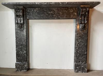 Antique Victorian St Anne Marble Fire Surround