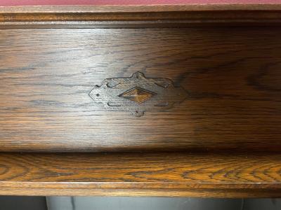 Antique 1930’s oak fire surround - close