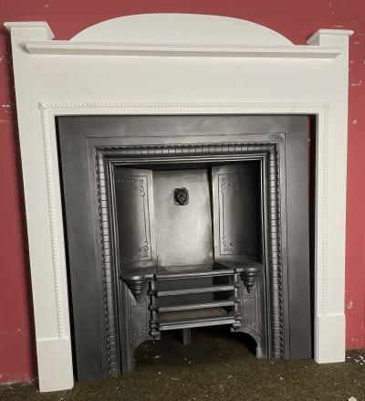 Antique 1930s wood fire surround