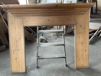 Antique cottage pine fire surround