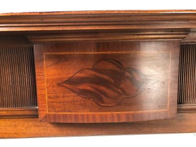 Antique mahogany Edwardian fire surround - detail