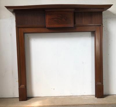 Antique mahogany Edwardian fire surround