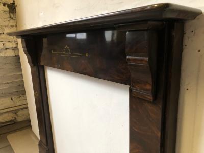 Antique Painted Slate Fire Surround - side