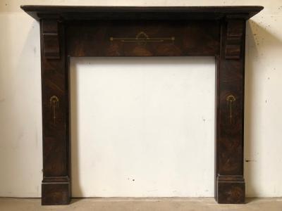 Antique Painted Slate Fire Surround