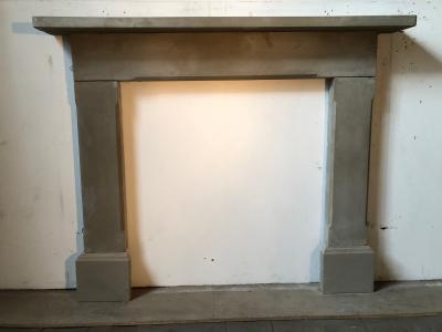 Antique rustic farmhouse stone fire surround