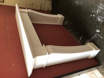 Ex-display Georgian style limestone fire surround - shelf