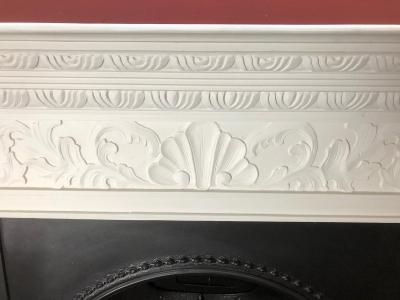 Vintage Georgian style fire surround - detail