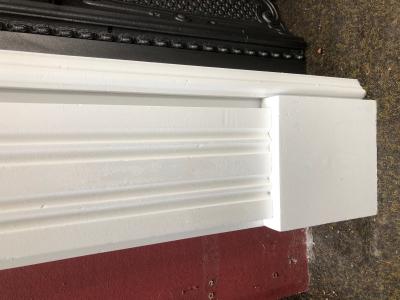 Vintage Georgian style primed painted fire surround - leg