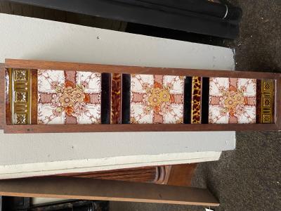 Set of Antique Floral Victorian Tiles