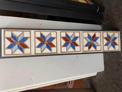 Reproduction Star art deco Tile Set